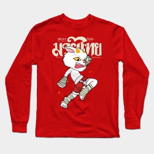 Siamese Cat Muay Thai Long Sleeve T-Shirt